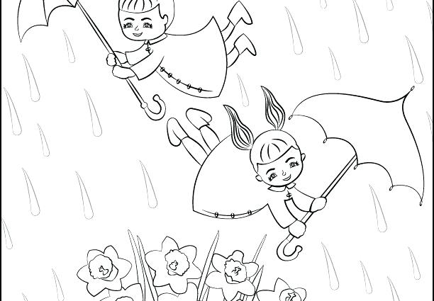 612x425 April Showers Coloring Pages X X X A Next Image A Wallpaper