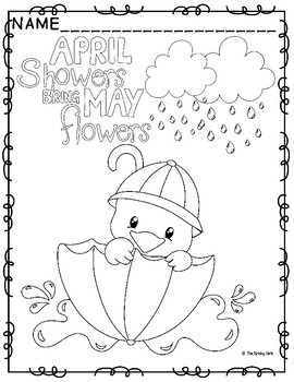 270x350 Spring Coloring Pages April Showers Bring May Flowers By