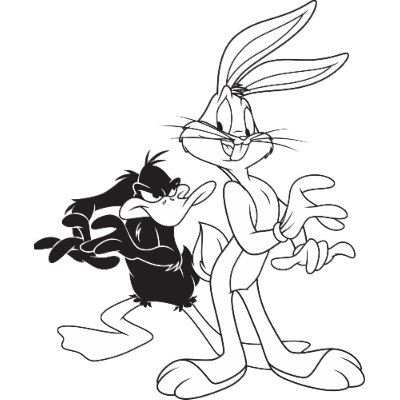 400x400 Bugs Bunny Lunar Tunes Daffy Duck Bugs Bunny And Daffy Duck T