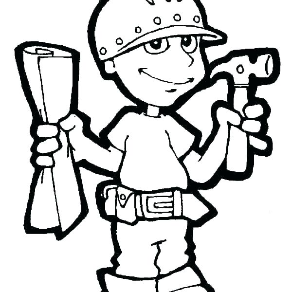 600x600 Coloring Pages Of Tools