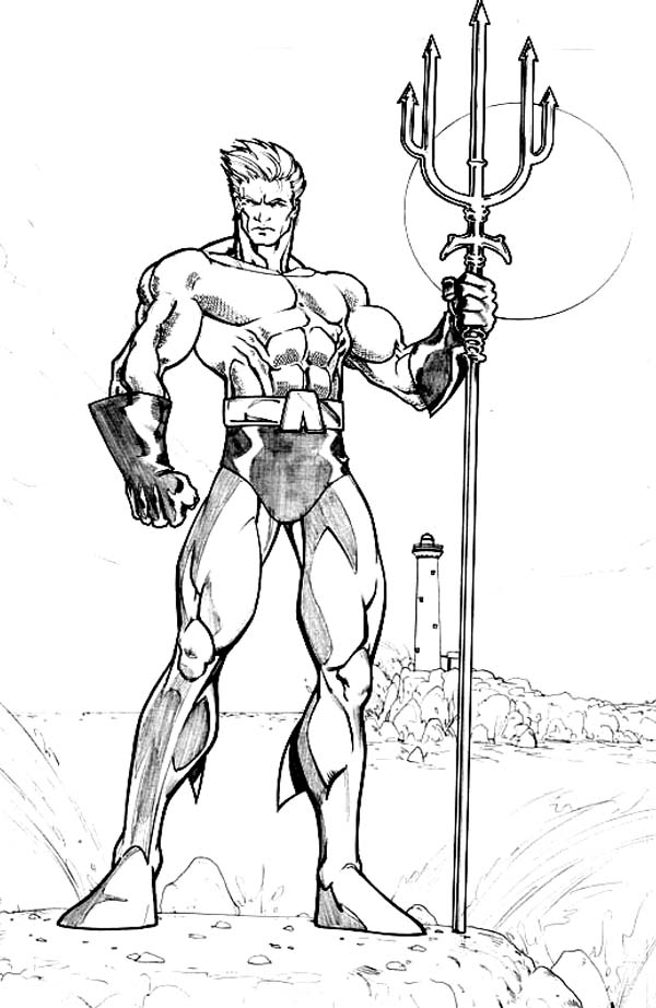Aquaman Great Weapon Coloring Pages Batch Coloring 600x922 Aquaman Great Weapon Coloring Pages Batch Coloring