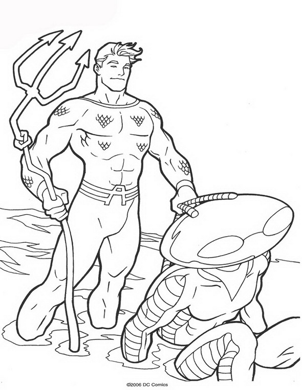 Kids N 62 Coloring Pages Of Aquaman 590x763 Kids N 62 Coloring Pages Of Aquaman