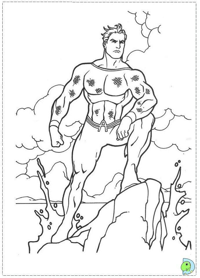 Aquaman Coloring Pages 691x960 Aquaman Coloring Pages
