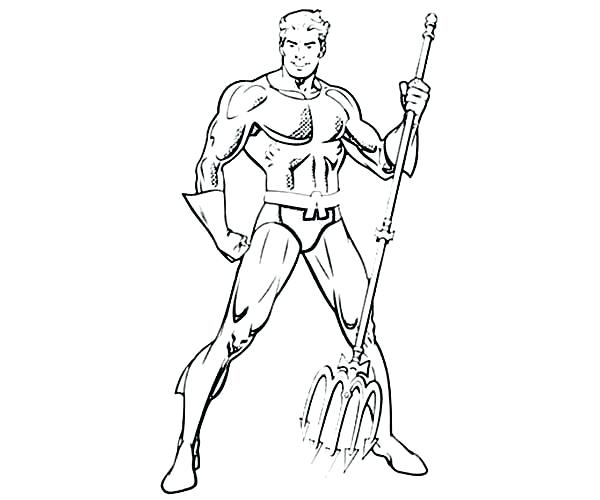 Aquaman Coloring Pages 600x500 Aquaman Coloring Pages