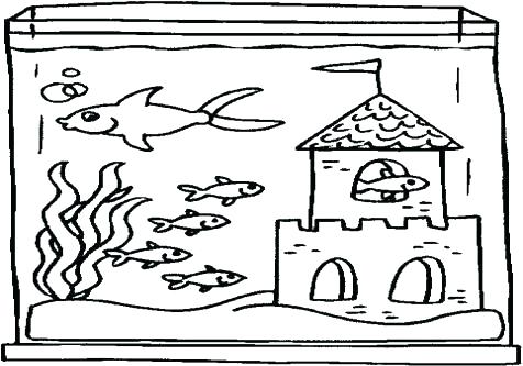 476x333 Fish Tank Coloring Page Aquarium Coloring Page Aquarium Coloring