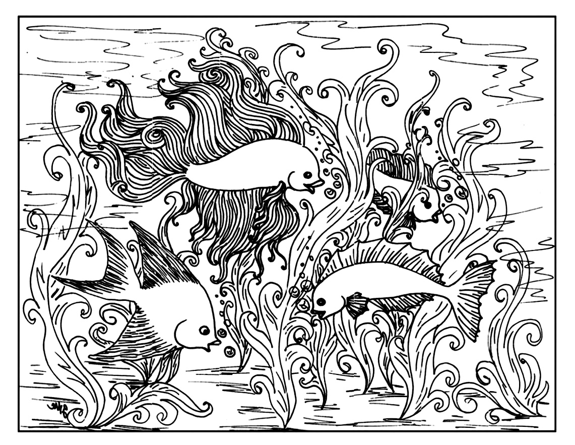 Free Coloring Page Coloring For Adult 3. Adult Coloring Of Fish 1141x883 Free Coloring Page Coloring For Adult 3. Adult Coloring Of Fish