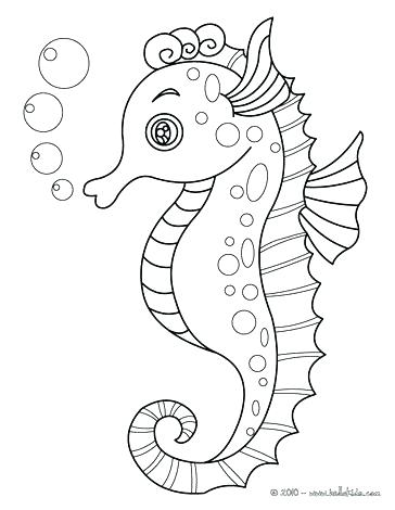 Marine Life Coloring Pages Sea Life Coloring Pages Cute Seahorse 364x470 Marine Life Coloring Pages Sea Life Coloring Pages Cute Seahorse