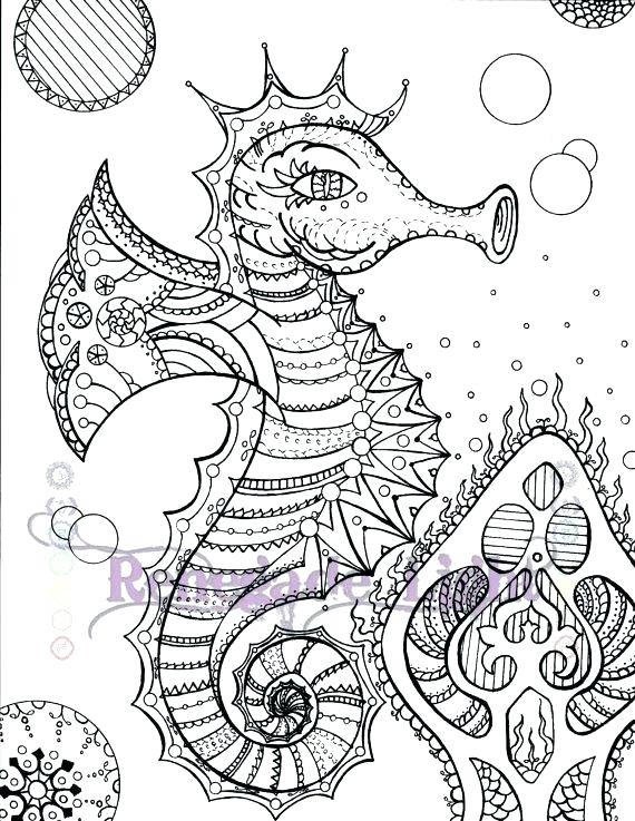 Seahorse Coloring Pictures 570x737 Seahorse Coloring Pictures