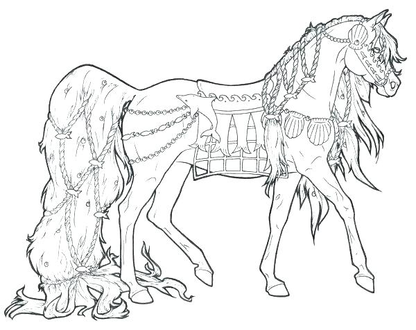 600x476 Printable Horse Coloring Pages