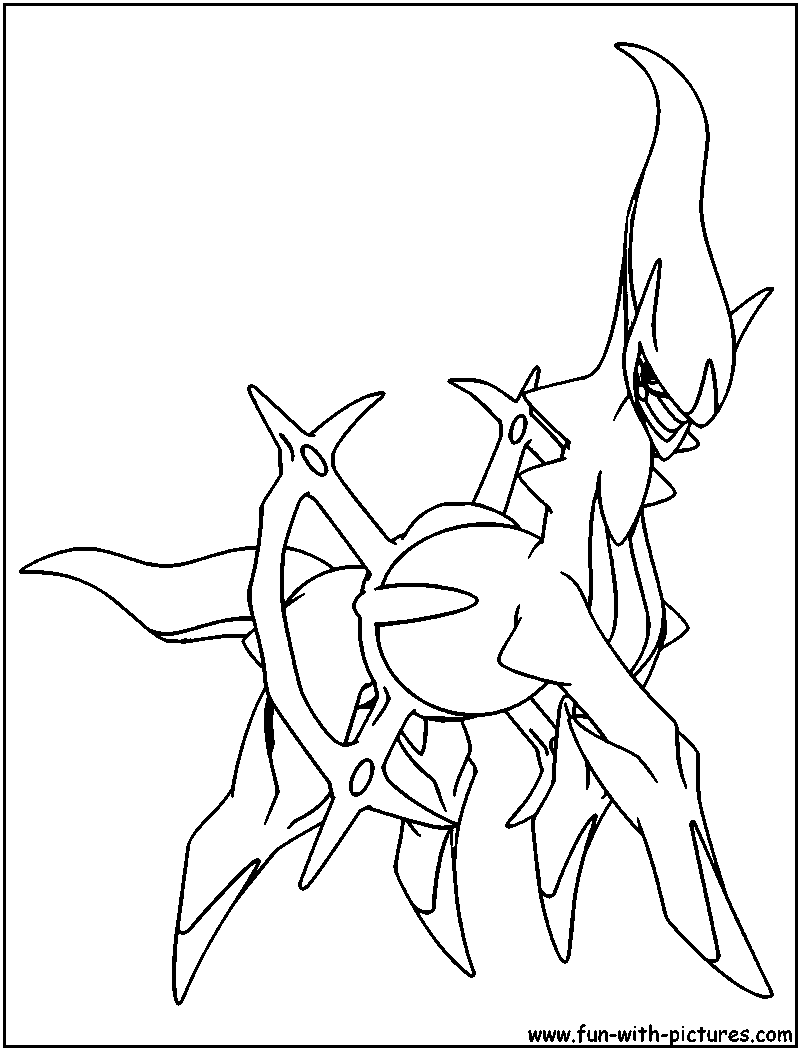 Arceus Coloring Pages