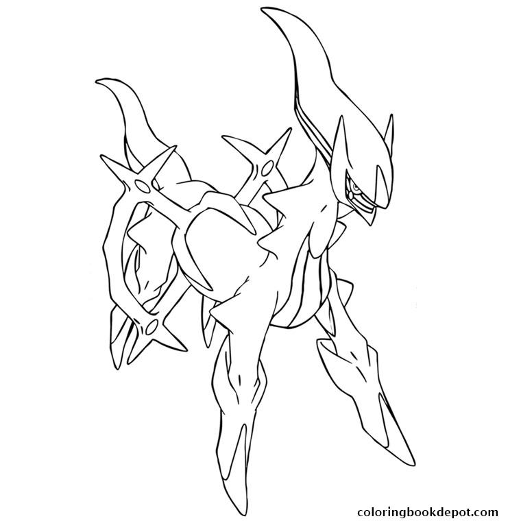 760x760 Arceus Pokemon Coloring Pages