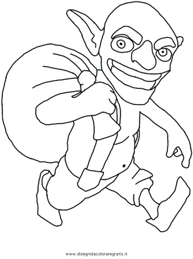 631x846 Clash Of Clans Coloring Pages Goblin Coloring Page Fine Picture