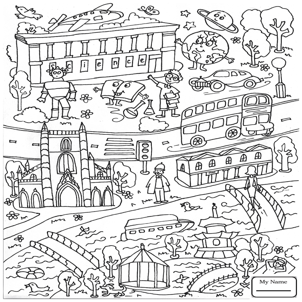1024x1024 Arts Culture London Doodle Architecture Coloring Pages Coloring7