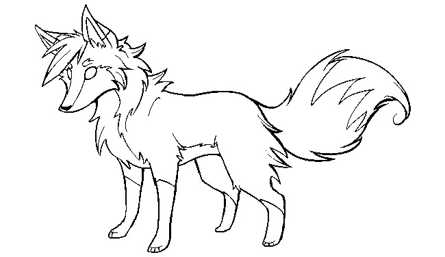 Arctic Fox Coloring Page