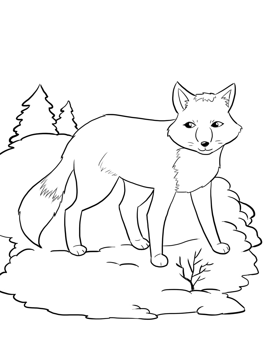 Awesome Cartoon Fox Coloring Pages Gallery Printable Coloring Sheet 850x1100 Awesome Cartoon Fox Coloring Pages Gallery Printable Coloring Sheet