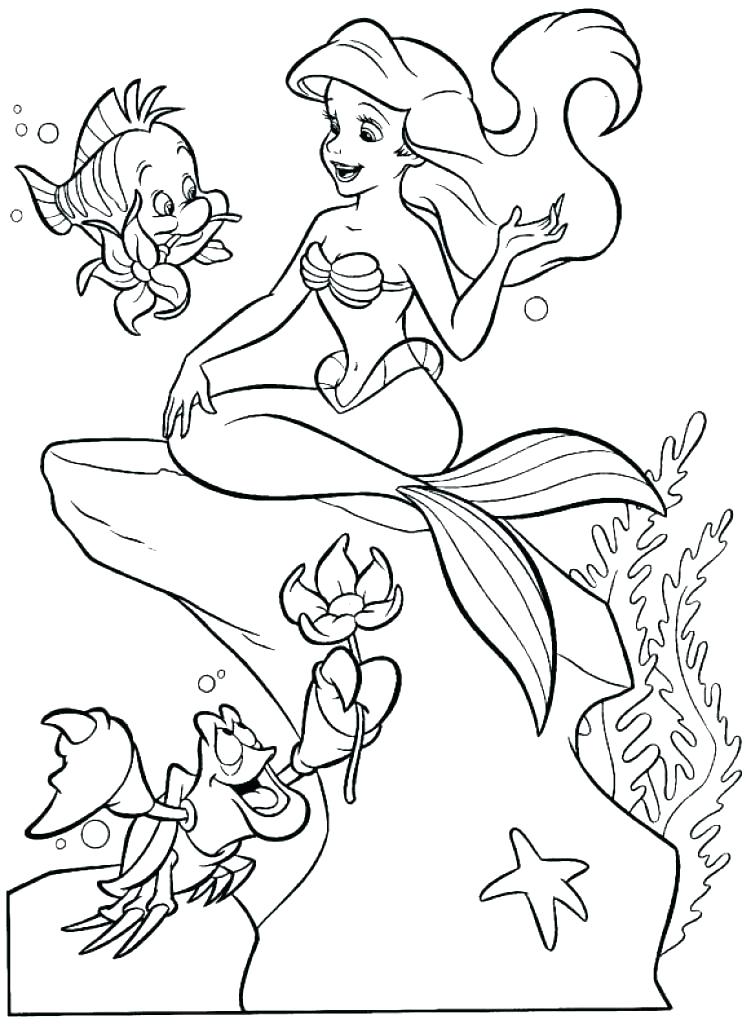 Ariel Mermaid Coloring Page The Little Mermaid Coloring Pages 751x1024 Ariel Mermaid Coloring Page The Little Mermaid Coloring Pages