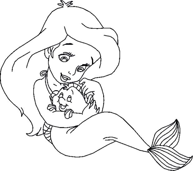 The Little Mermaid Coloring Pages Ariel Coloring Pages The Little 619x548 The Little Mermaid Coloring Pages Ariel Coloring Pages The Little