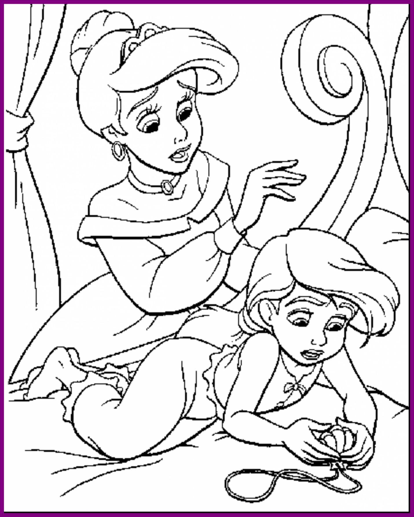 1430x1785 Awesome Little Mermaid Melody Coloring Pages To Print For Kids
