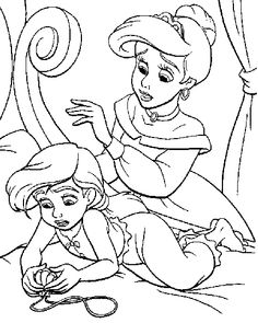 236x295 Little Aurora With Squirrel Coloring Pages Coloring Page 2
