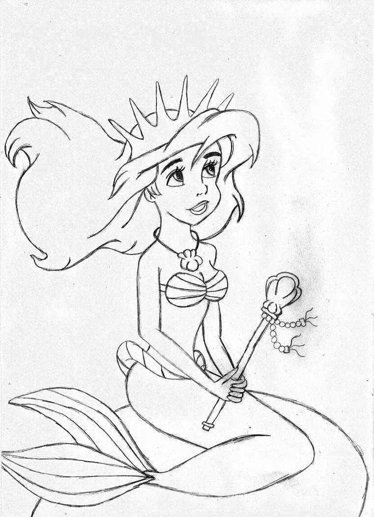 761x1051 Little Mermaid 2 Coloring Page Melody By Myers30534
