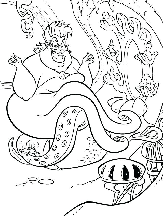 Ariel And Ursula Coloring Pages at GetColorings.com | Free printable ...