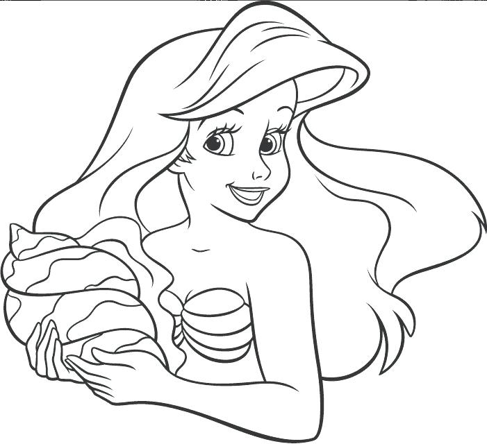 701x640 Coloring Pages Of Ariel