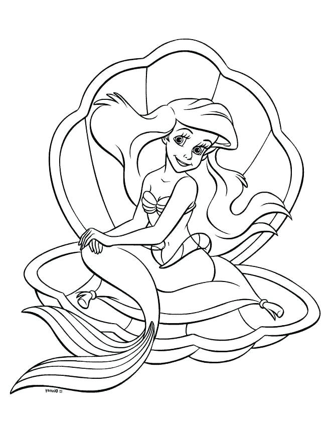 Ariel Coloring Pages Free