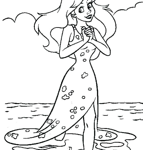 Ariel Coloring Pages Online Princess Coloring Pages To Print 600x630 Ariel Coloring Pages Online Princess Coloring Pages To Print