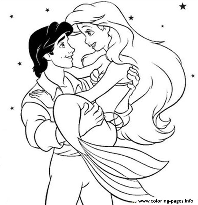 Eric Holding Ariel Disney Princess S8e49 Coloring Pages Printable 650x673 Eric Holding Ariel Disney Princess S8e49 Coloring Pages Printable
