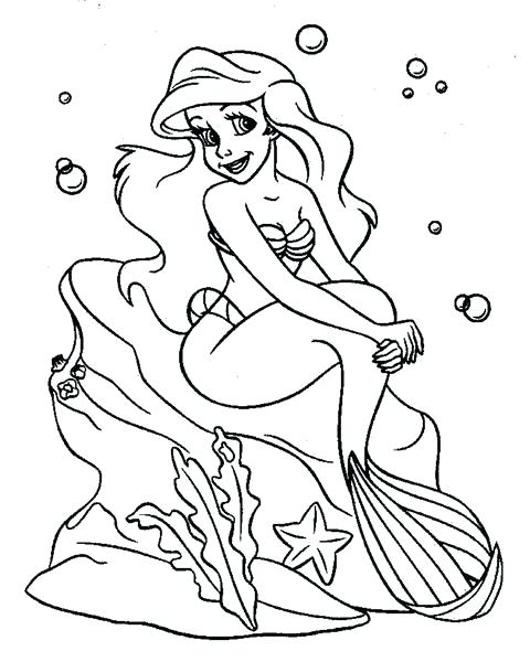 Free Ariel Coloring Pages Free Mermaid Princess Coloring Page Free 480x600 Free Ariel Coloring Pages Free Mermaid Princess Coloring Page Free