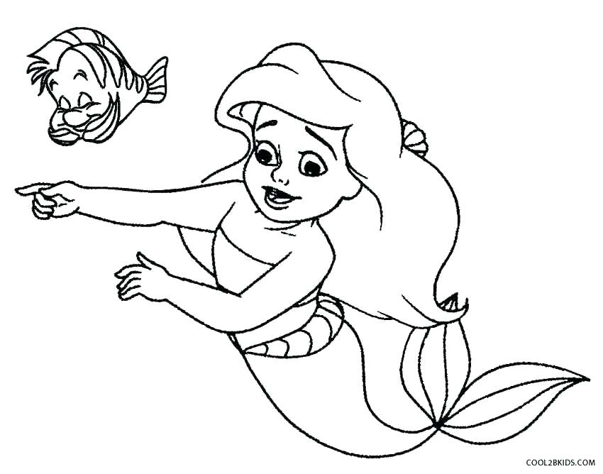 Ariel Color Pages Mermaid Color Page Baby Mermaid Coloring Pages 850x668 Ariel Color Pages Mermaid Color Page Baby Mermaid Coloring Pages