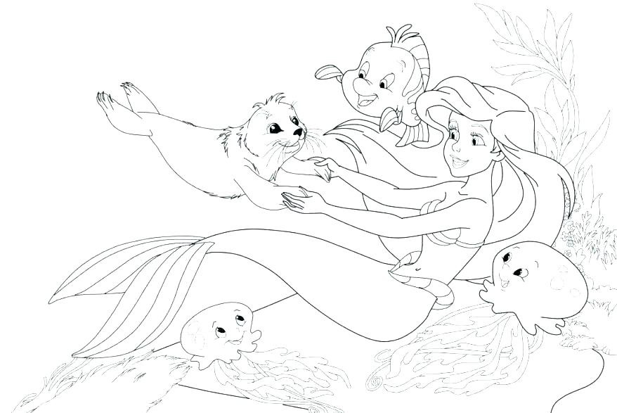 Ariel Coloring Pages Online