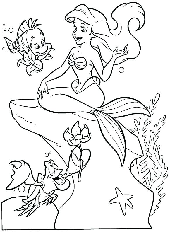 Ariel Coloring Pages Online Pictures To Color Coloring The Little 581x792 Ariel Coloring Pages Online Pictures To Color Coloring The Little