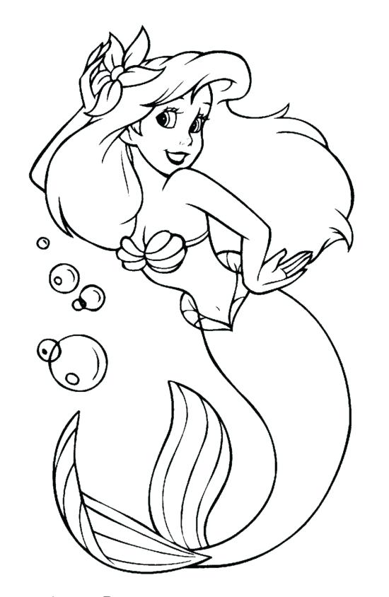 Ariel Coloring Pages Online 550x844 Ariel Coloring Pages Online