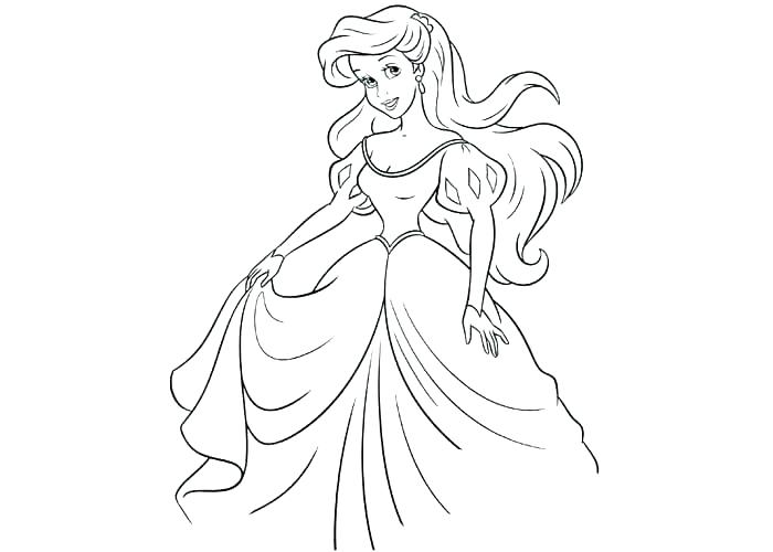 Ariel Coloring Pages Online 700x500 Ariel Coloring Pages Online