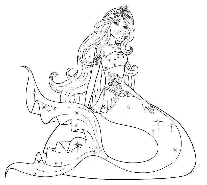820x732 Best Coloring Pages Images On Little Princess And Small Fish