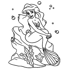 230x230 Top 25 Free Printable Little Mermaid Coloring Pages Online