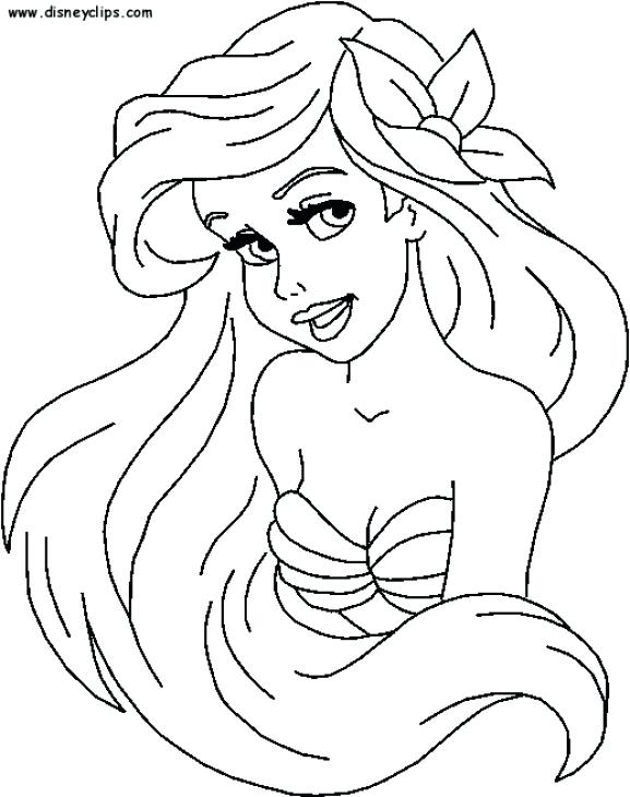 Princess Ariel Printable Coloring Pages Printable To Tiny Draw 577x730 Princess Ariel Printable Coloring Pages Printable To Tiny Draw