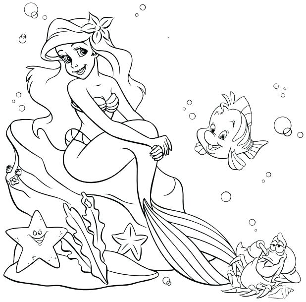 Princess Mermaid Coloring Pages Princess Coloring Adult Pics 618x609 Princess Mermaid Coloring Pages Princess Coloring Adult Pics