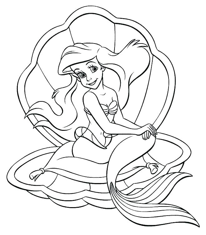Ariel Coloring Pages Online 660x751 Ariel Coloring Pages Online