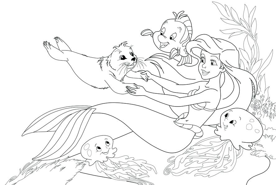 888x594 Ariel The Little Mermaid Coloring Pages Coloring Pages Little