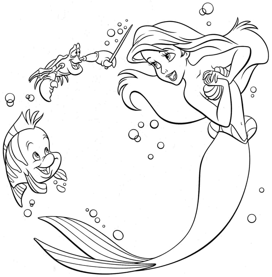 900x917 Coloring Pages Of Ariel 92 With Coloring Pages Of Ariel Lapes