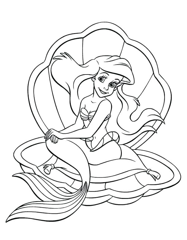 600x770 Ariel Mermaid Coloring Page Dog And Coloring Page Coloring Pages