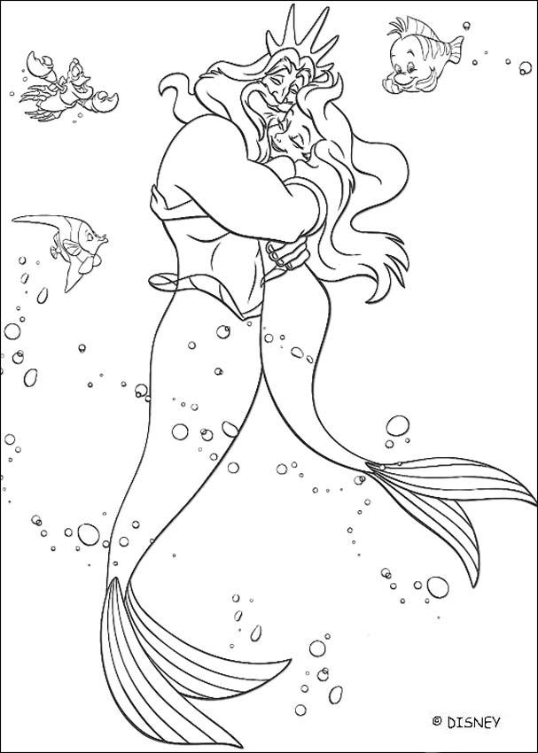 The Little Mermaid Coloring Pages 607x850 The Little Mermaid Coloring Pages