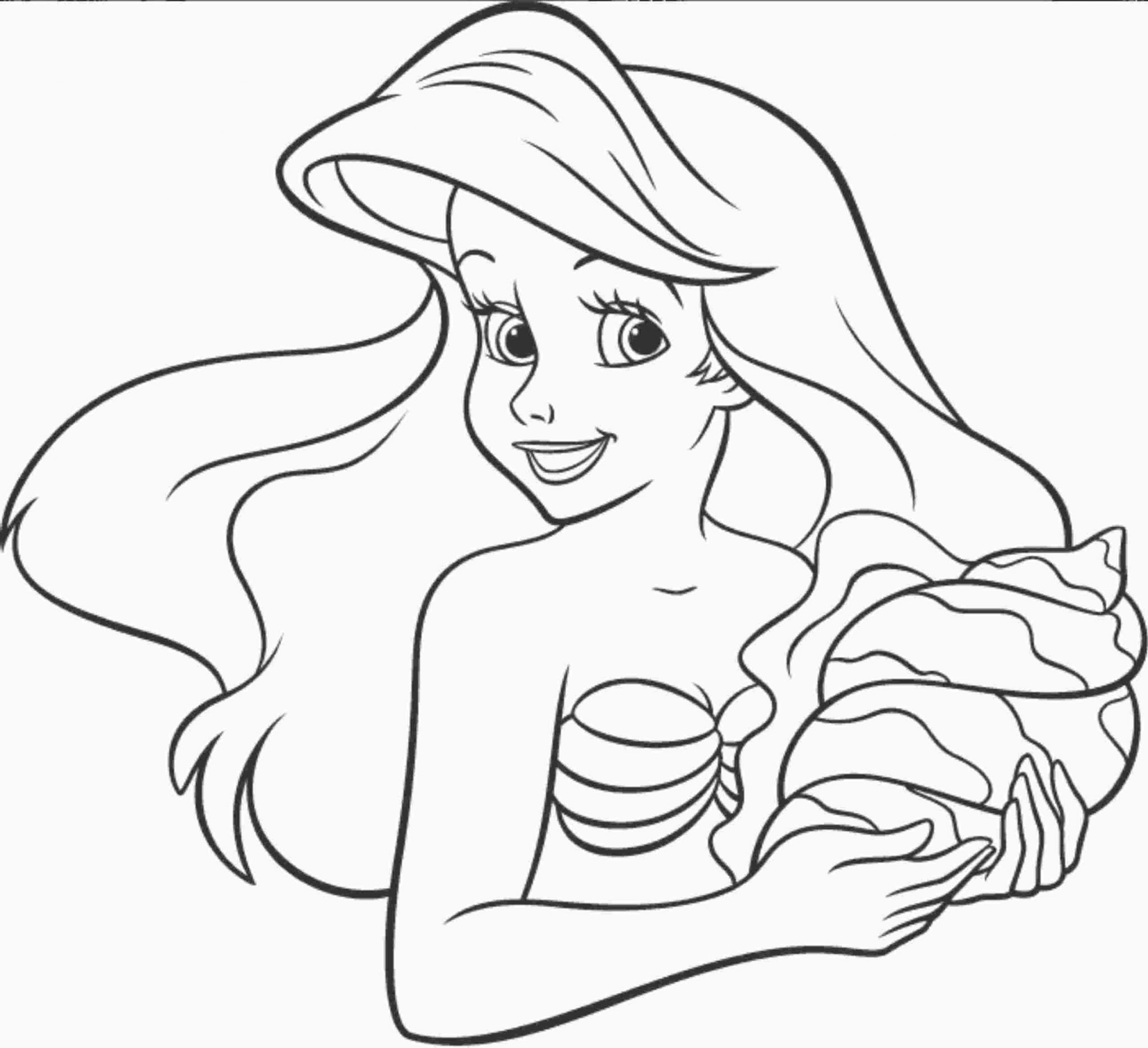 Ariel The Little Mermaid Coloring Pages Beautifull 2048x1870 Ariel The Little Mermaid Coloring Pages Beautifull
