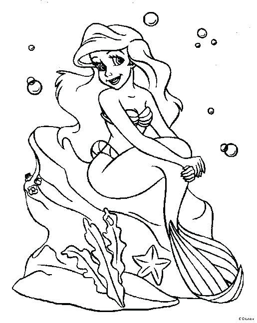 Ariel The Little Mermaid Coloring Pages at GetColorings.com | Free ...