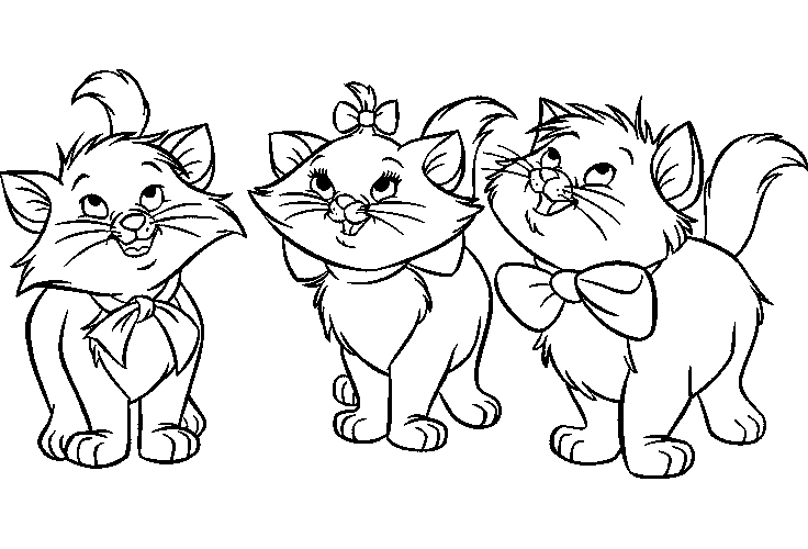 Disney Coloring Sheets For Kids Aristocats Coloring Pictures 736x500 Disney Coloring Sheets For Kids Aristocats Coloring Pictures