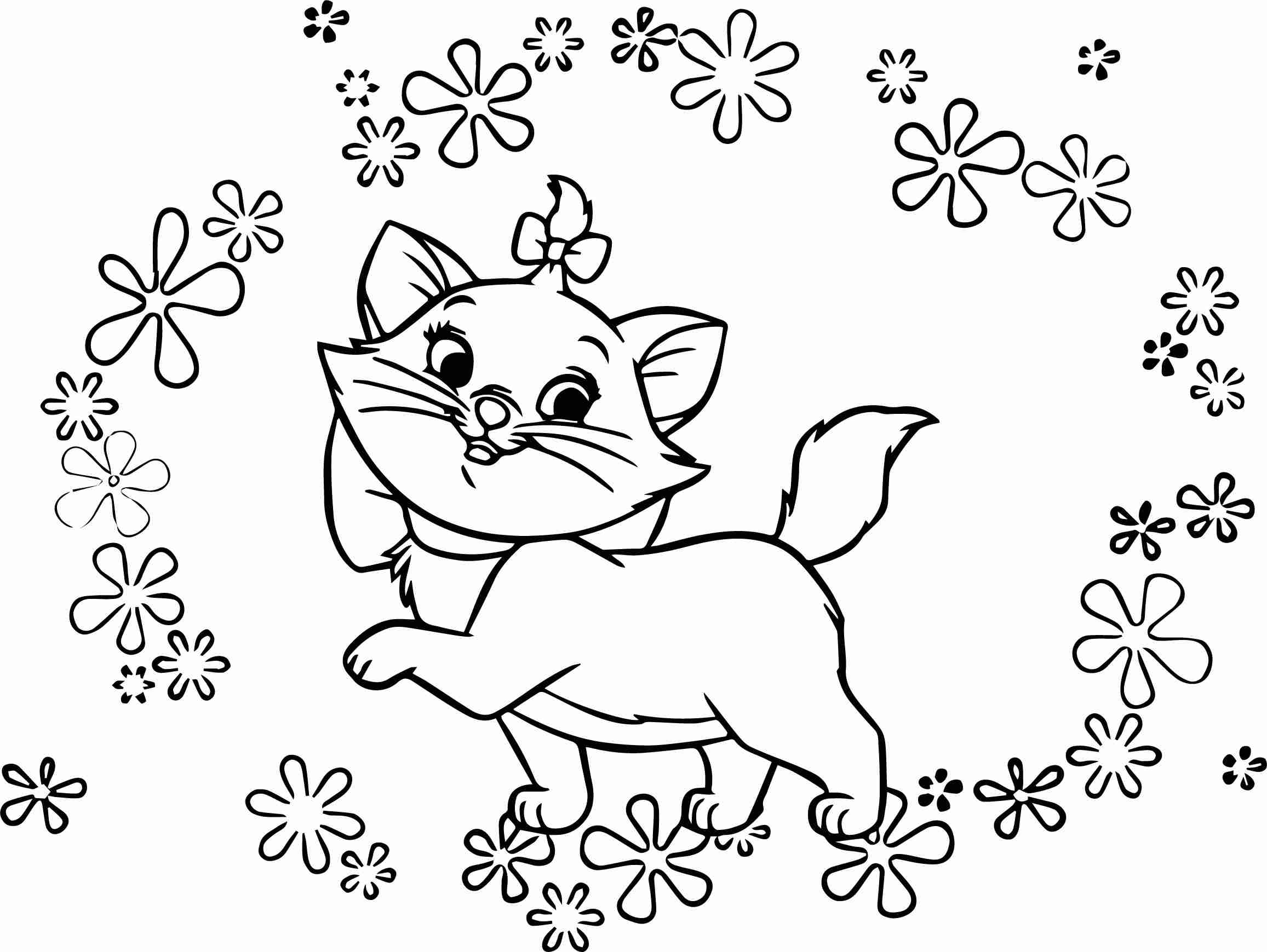 Disney The Flowers Aristocats Coloring Page Wecoloringpage 2313x1739 Disney The Flowers Aristocats Coloring Page Wecoloringpage