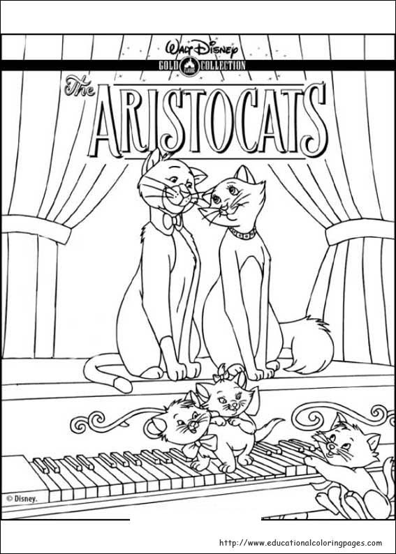 The Aristocats Coloring Pages 567x794 The Aristocats Coloring Pages