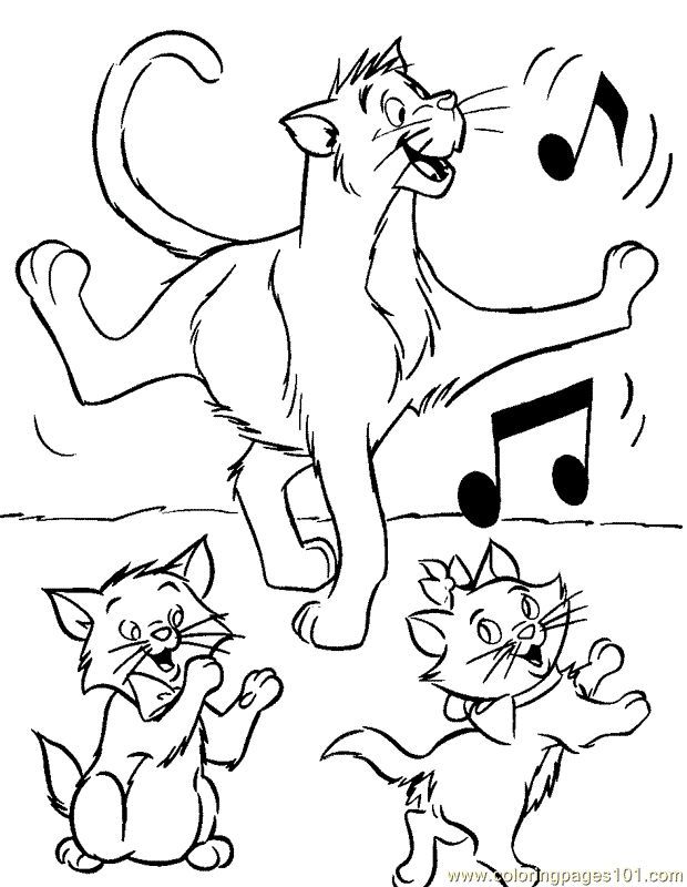 Aristocats Coloring Pages 10 620x800 Aristocats Coloring Pages 10